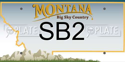 SB2 Montana License Plate