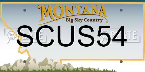 SCUS54 Montana License Plate