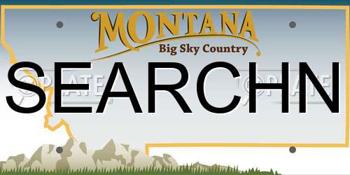 SEARCHN Montana License Plate