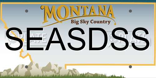 SEASDSS Montana License Plate