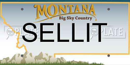 SELLIT Montana License Plate