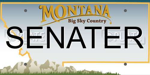 SENATER Montana License Plate