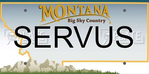 SERVUS Montana License Plate