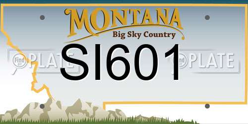 SI601 Montana License Plate