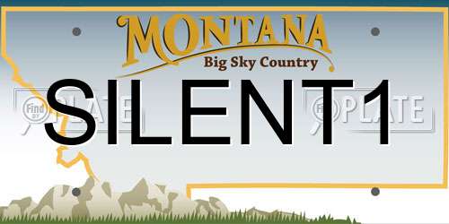 SILENT1 Montana License Plate