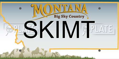 SKIMT Montana License Plate