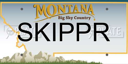 SKIPPR Montana License Plate