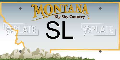 SL Montana License Plate