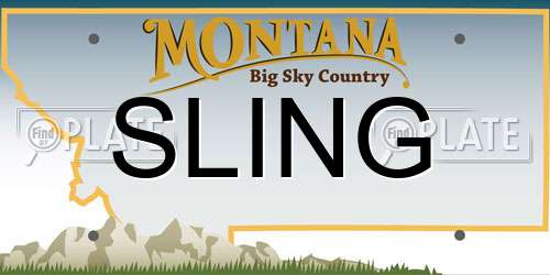 SLING Montana License Plate