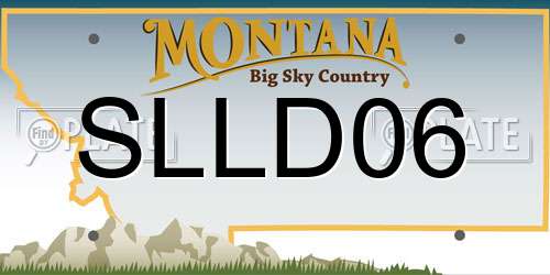 SLLD06 Montana License Plate