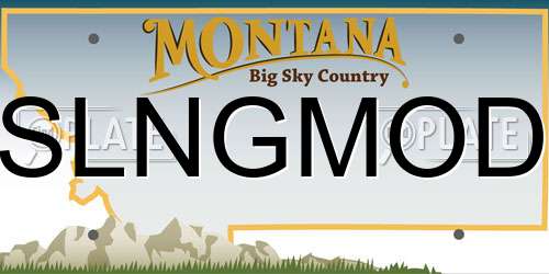 SLNGMOD Montana License Plate