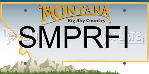SMPRFI Montana License Plate