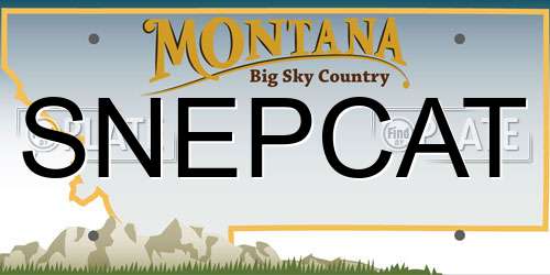 SNEPCAT Montana License Plate