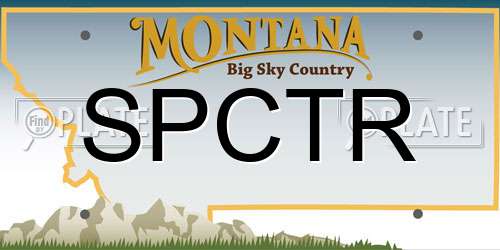 SPCTR Montana License Plate