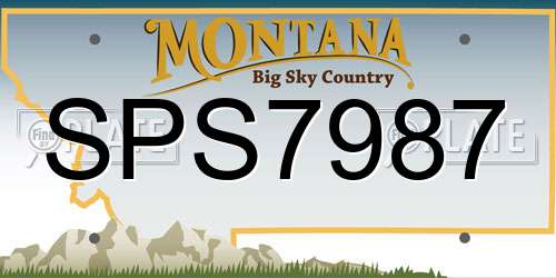 SPS7987 Montana License Plate