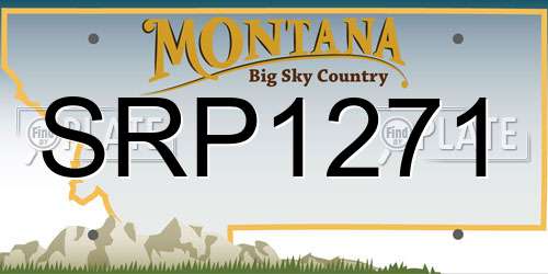 SRP1271 Montana License Plate