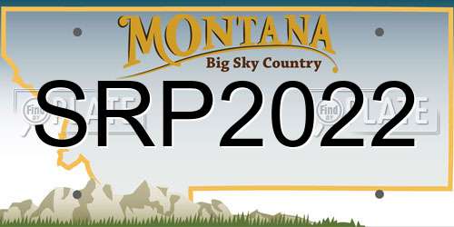 SRP2022 Montana License Plate