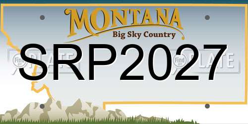 SRP2027 Montana License Plate