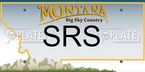 SRS Montana License Plate
