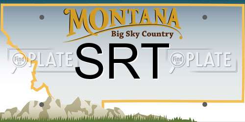 SRT Montana License Plate