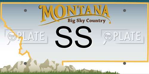 SS Montana License Plate