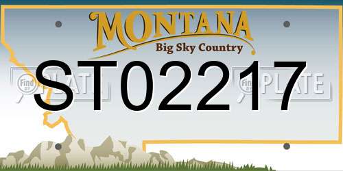 ST02217 Montana License Plate