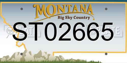 ST02665 Montana License Plate