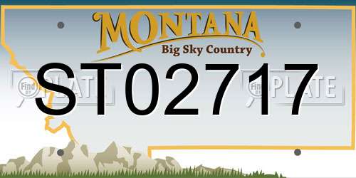 ST02717 Montana License Plate