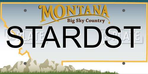 STARDST Montana License Plate