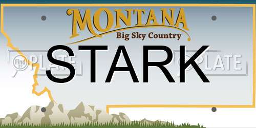 STARK Montana License Plate