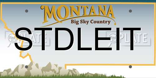 STDLEIT Montana License Plate