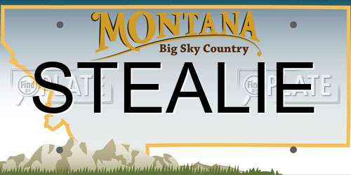 STEALIE Montana License Plate
