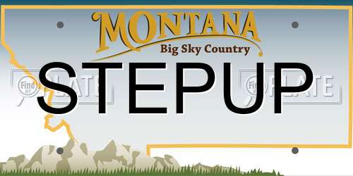 STEPUP Montana License Plate