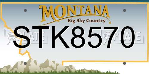 STK8570 Montana License Plate