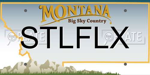 STLFLX Montana License Plate