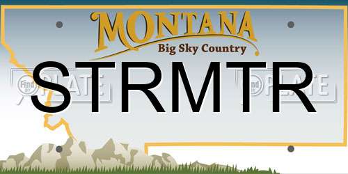 STRMTR Montana License Plate
