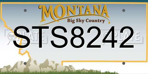STS8242 Montana License Plate