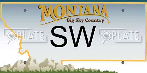 SW Montana License Plate