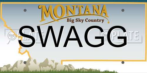 SWAGG Montana License Plate