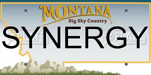 SYNERGY Montana License Plate