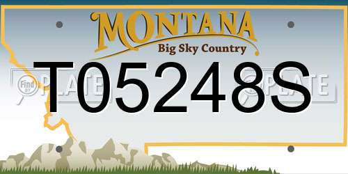 T05248S Montana License Plate