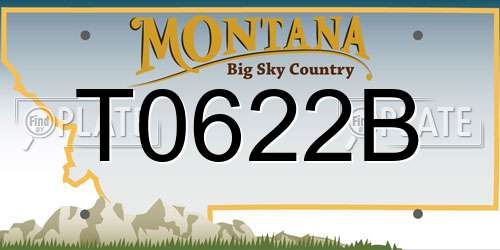 T0622B Montana License Plate