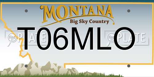 T06MLO Montana License Plate