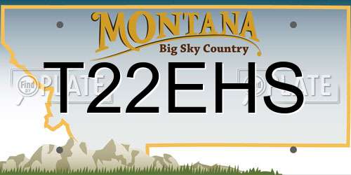 T22EHS Montana License Plate