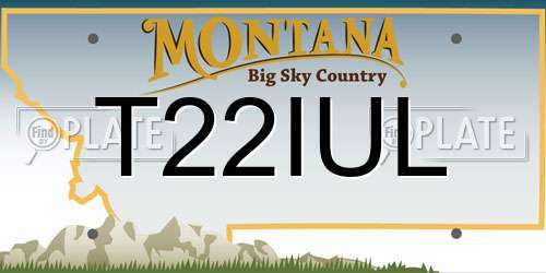 T22IUL Montana License Plate