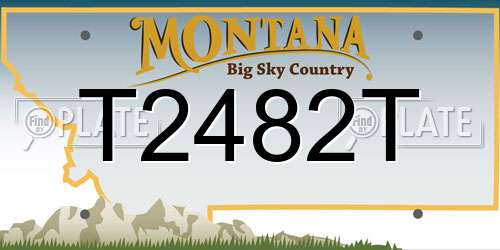 T2482T Montana License Plate
