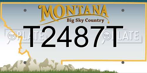 T2487T Montana License Plate