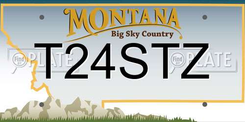 T24STZ Montana License Plate