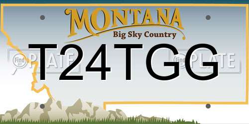 T24TGG Montana License Plate