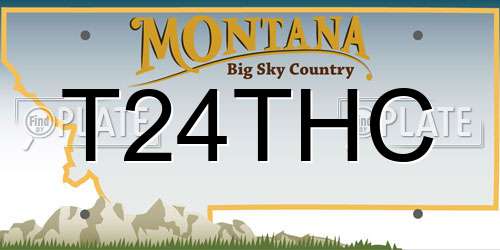 T24THC Montana License Plate